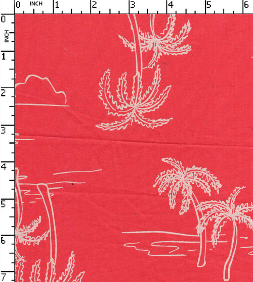 100% Cotton Printed Plain Palm Tree