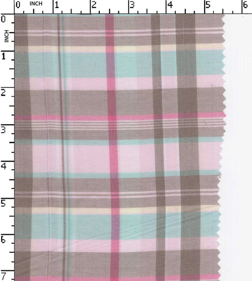 100% Cotton Yarn Dyed Plain Big Check