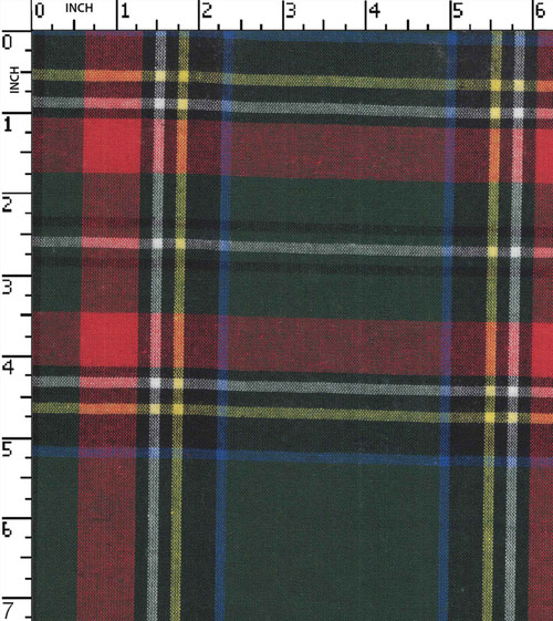 Cotton Polyester Yarn Dyed Plain Big Check
