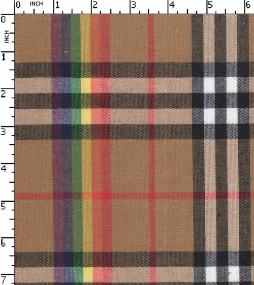 Cotton Polyester Yarn Dyed Plain Big Check