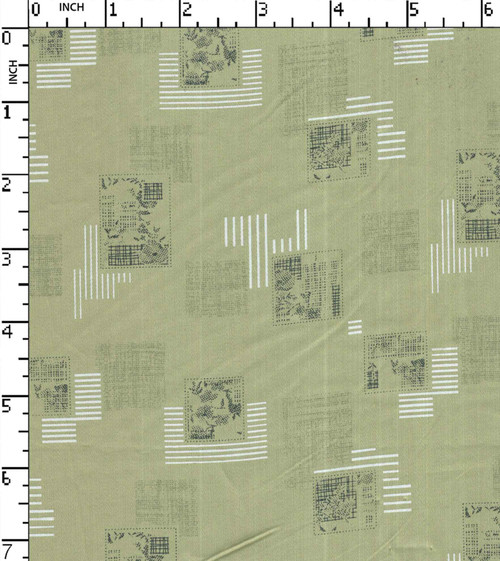 100% Cotton Printed Satin Abstract