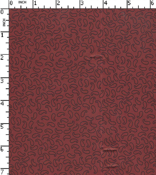 100% Cotton Printed Satin Small Paisley