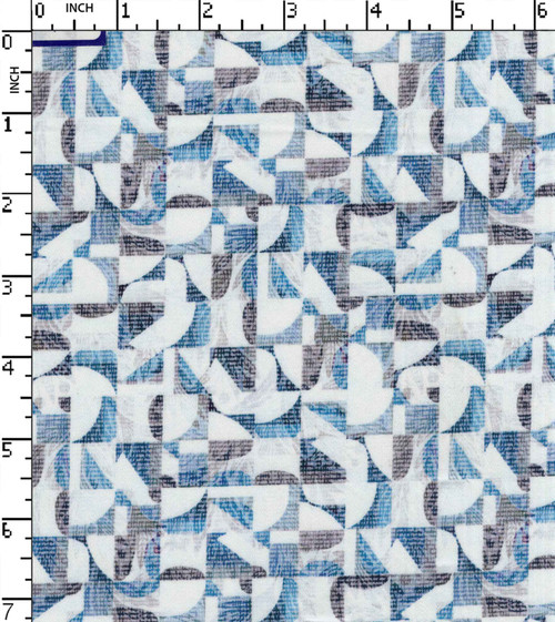100% Cotton Printed Satin Abstract