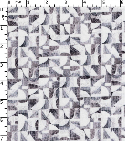 100% Cotton Printed Satin Abstract