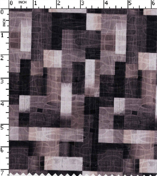 100% Cotton Printed Satin Abstract