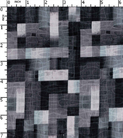 100% Cotton Printed Satin Abstract