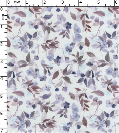 100% Cotton Printed Satin Flower With Leaf