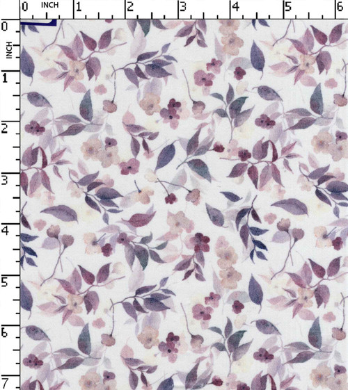 100% Cotton Printed Satin Flower With Leaf