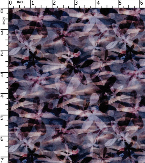 100% Cotton Printed Satin Floral