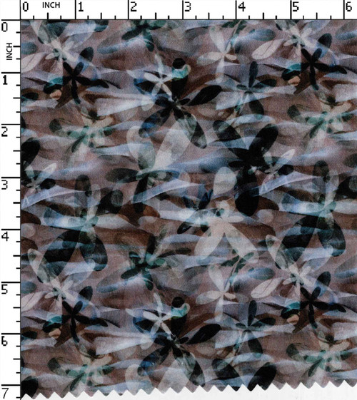 100% Cotton Printed Satin Floral