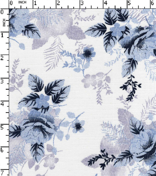 100% Cotton Printed Plain Flower With Leaf
