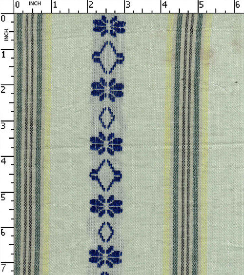 100% Cotton Yarn Dyed Dobby Flower With Stripe Chambray