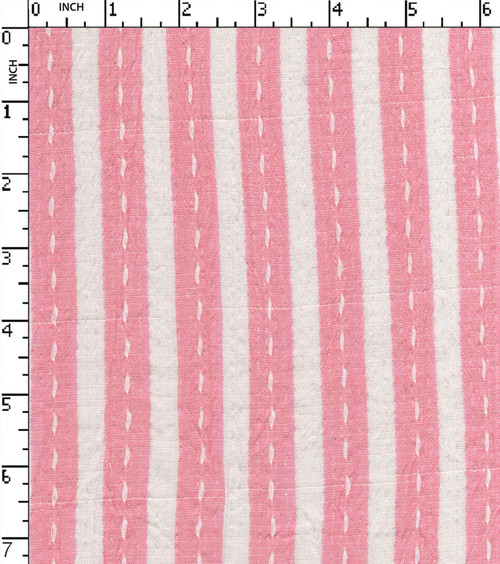 Cotton Lurex Yarn Dyed Dobby Thin Thick Stripe