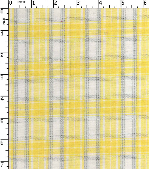 Cotton Lurex Yarn Dyed Plain Medium Check