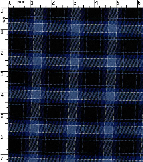 Cotton Polyester Yarn Dyed Twill Medium Check