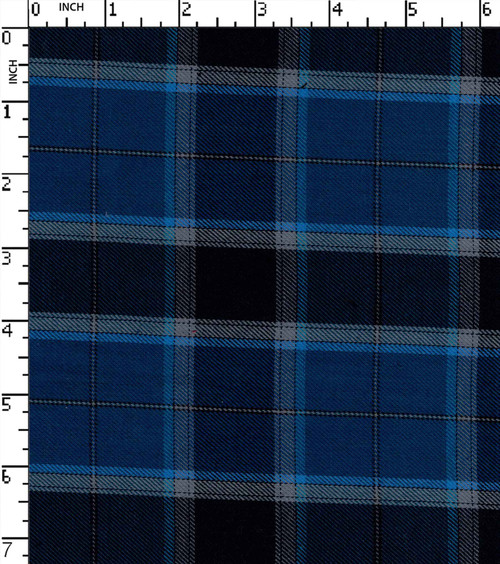 Cotton Polyester Yarn Dyed Twill Big Check