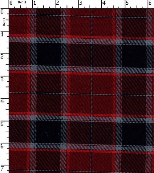 Cotton Polyester Yarn Dyed Twill Big Check