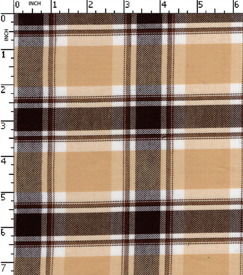 Cotton Polyester Yarn Dyed Twill Big Check