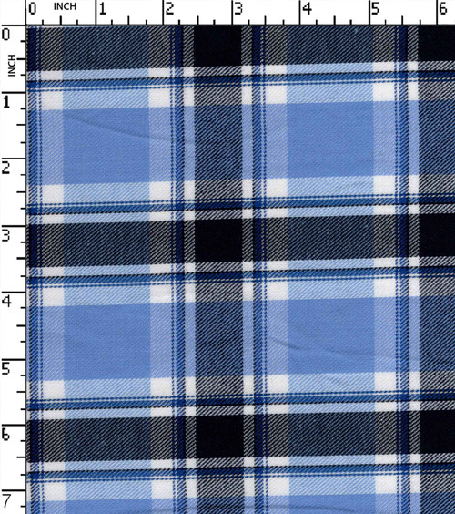 Cotton Polyester Yarn Dyed Twill Big Check