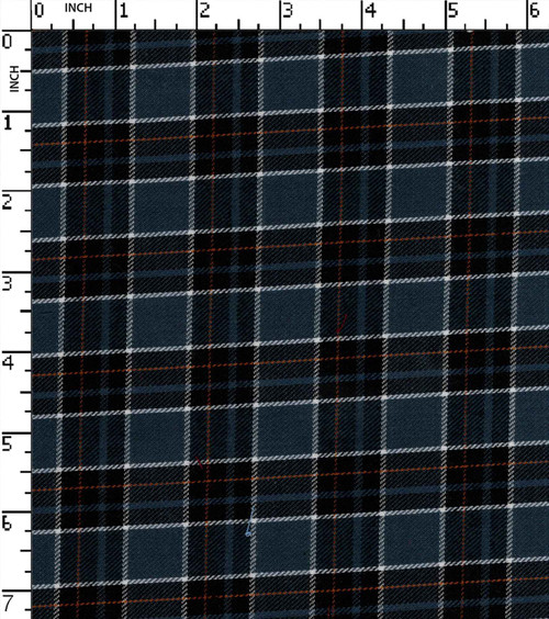 Cotton Polyester Yarn Dyed Twill Medium Check
