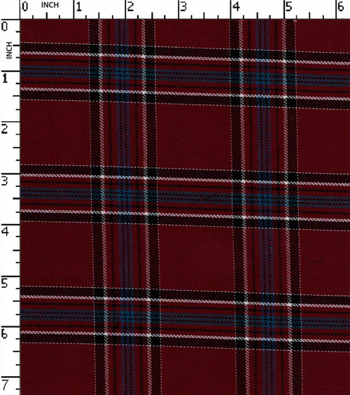 Cotton Polyester Yarn Dyed Twill Big Check