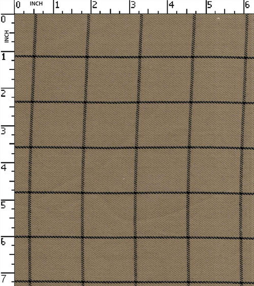 Cotton Polyester Yarn Dyed Twill Medium Check