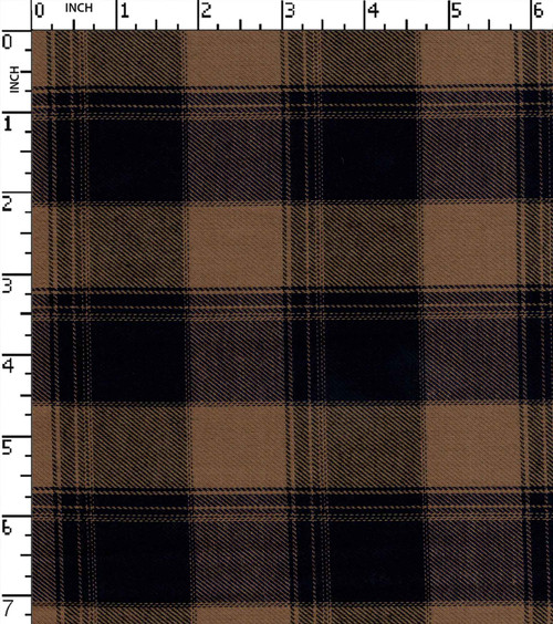 Cotton Polyester Yarn Dyed Twill Big Check