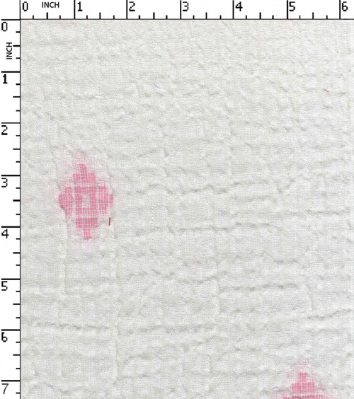 Cotton Polyester Yarn Dyed Double Cloth Diamond Butti With Bubble Effect