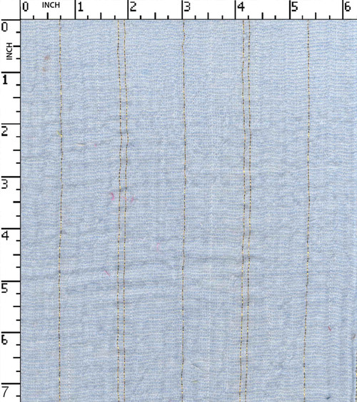 Cotton Polyester Lurex Yarn Dyed Double Cloth Lurex Stripe With Bubble Effect