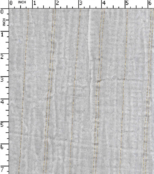 Cotton Polyester Lurex Bleached Double Cloth Lurex Stripe With Bubble Effect
