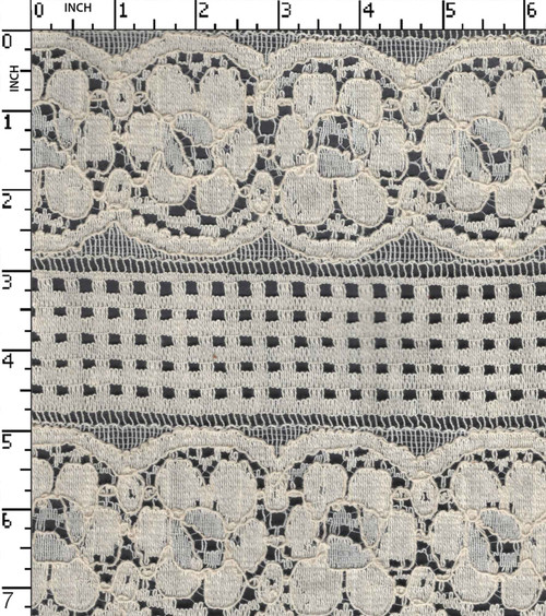 Cotton Nylon Solid Dyed Lace Traditional