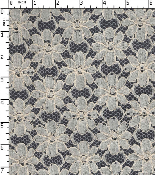 Cotton Nylon Solid Dyed Lace Flower
