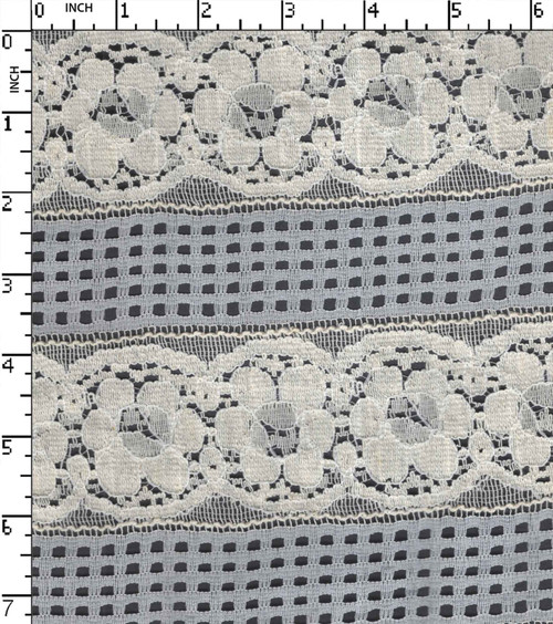 Cotton Nylon Solid Dyed Lace Traditional