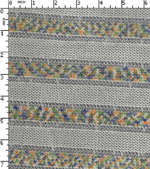 100% Polyester Yarn Dyed Lace Thin Thick Stripe