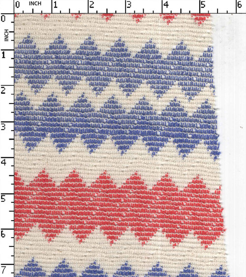 Cotton Polyester Yarn Dyed  Lace Zig Zag