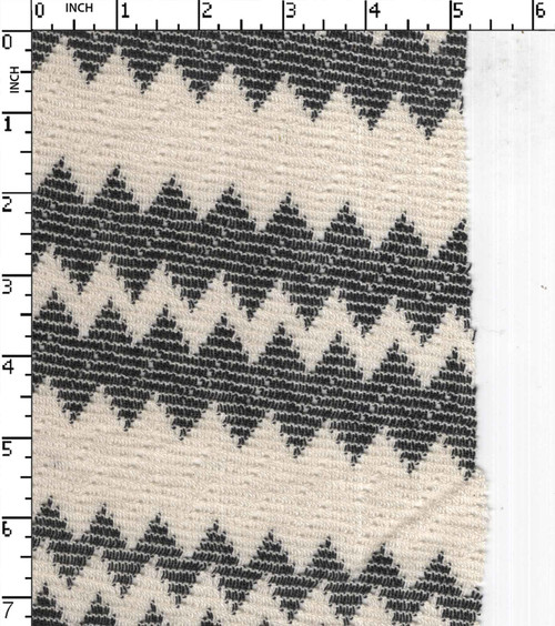 Cotton Polyester Yarn Dyed  Lace Zig Zag