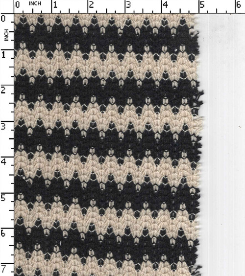 Cotton Polyester Yarn Dyed Lace Zig Zag