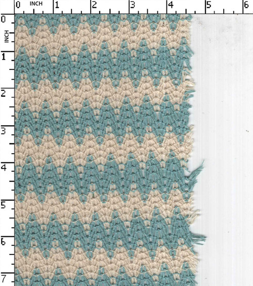 Cotton Polyester Yarn Dyed Lace Zig Zag