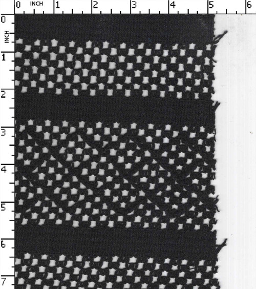 Cotton Polyester Solid Dyed Lace Thin Thick Stripe