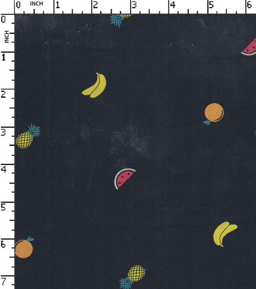 100% Cotton Printed Plain Fruits