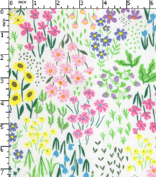 100% Cotton Printed Plain Flower With Leaf