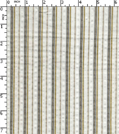 100% Cotton Yarn Dyed Seersucker Uneven Stripe
