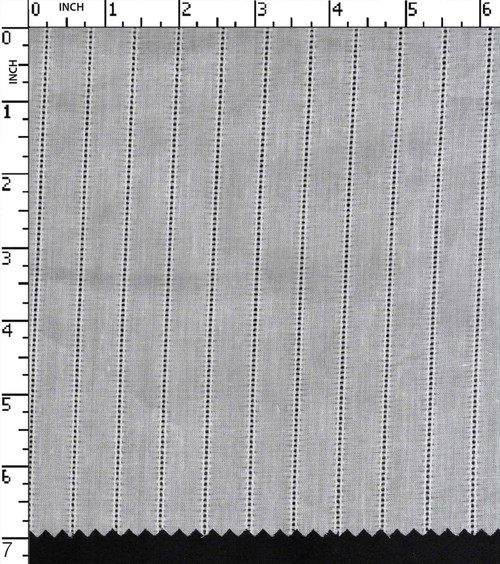 100% Cotton Bleached Dobby 1.3Cm Stripe