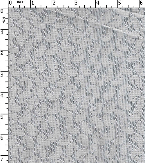 Cotton Polyester Lurex Bleached Dobby Paisley