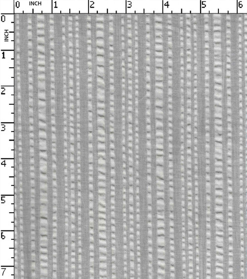 100% Cotton Rfd Seersucker Thin Thick Stripe