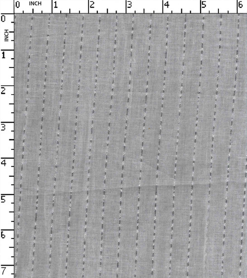 Cotton Lurex Rfd Plain 1Cm Stripe