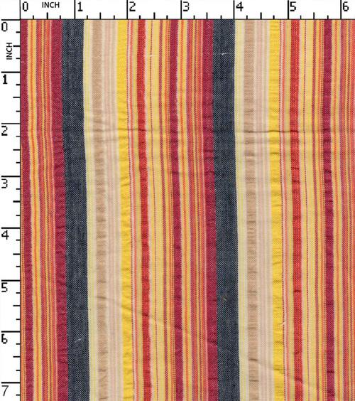 100% Cotton Yarn Dyed Seersucker Thick Thin Stripe