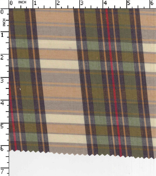 100% Cotton Yarn Dyed Plain Big Check