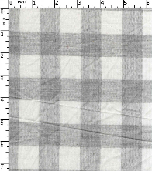 Cotton Flex Yarn Dyed Plain Medium Check