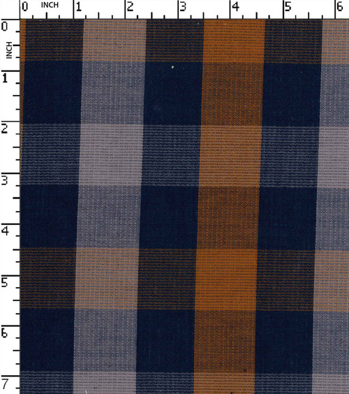 100% Cotton Yarn Dyed Dobby Medium Check